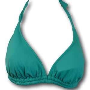 Sunflower Swimwear Solid Halter Neck Bikini Turquoise Blue Top Size:DD / 2XL